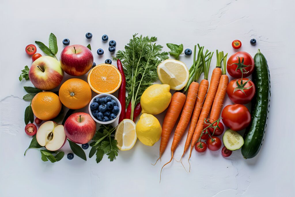 Fruits et légumes pour des vitamines en hiver